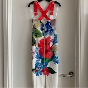 Ted Baker Forget Me Not midi floral Bodycon dress Size 2 (US 4-6)
